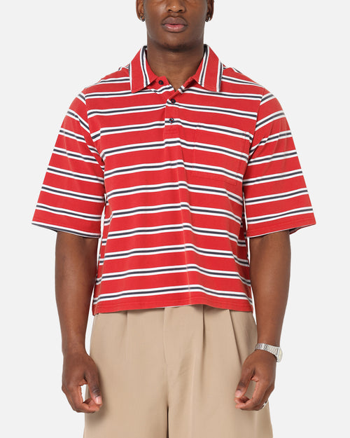 XXIII Striped Polo T-Shirt Red Stripe
