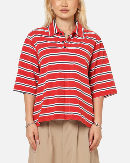 XXIII Striped Polo T-Shirt Red Stripe