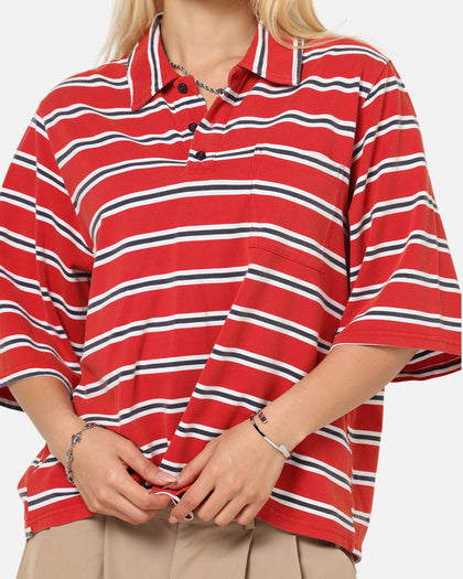 XXIII Striped Polo T-Shirt Red Stripe