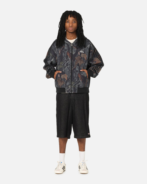 Adidas Camo Zip Up Hoodie Black