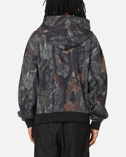 Adidas Camo Zip Up Hoodie Black