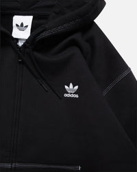 Adidas Essentials Trefoil Full Zip Hoodie Black