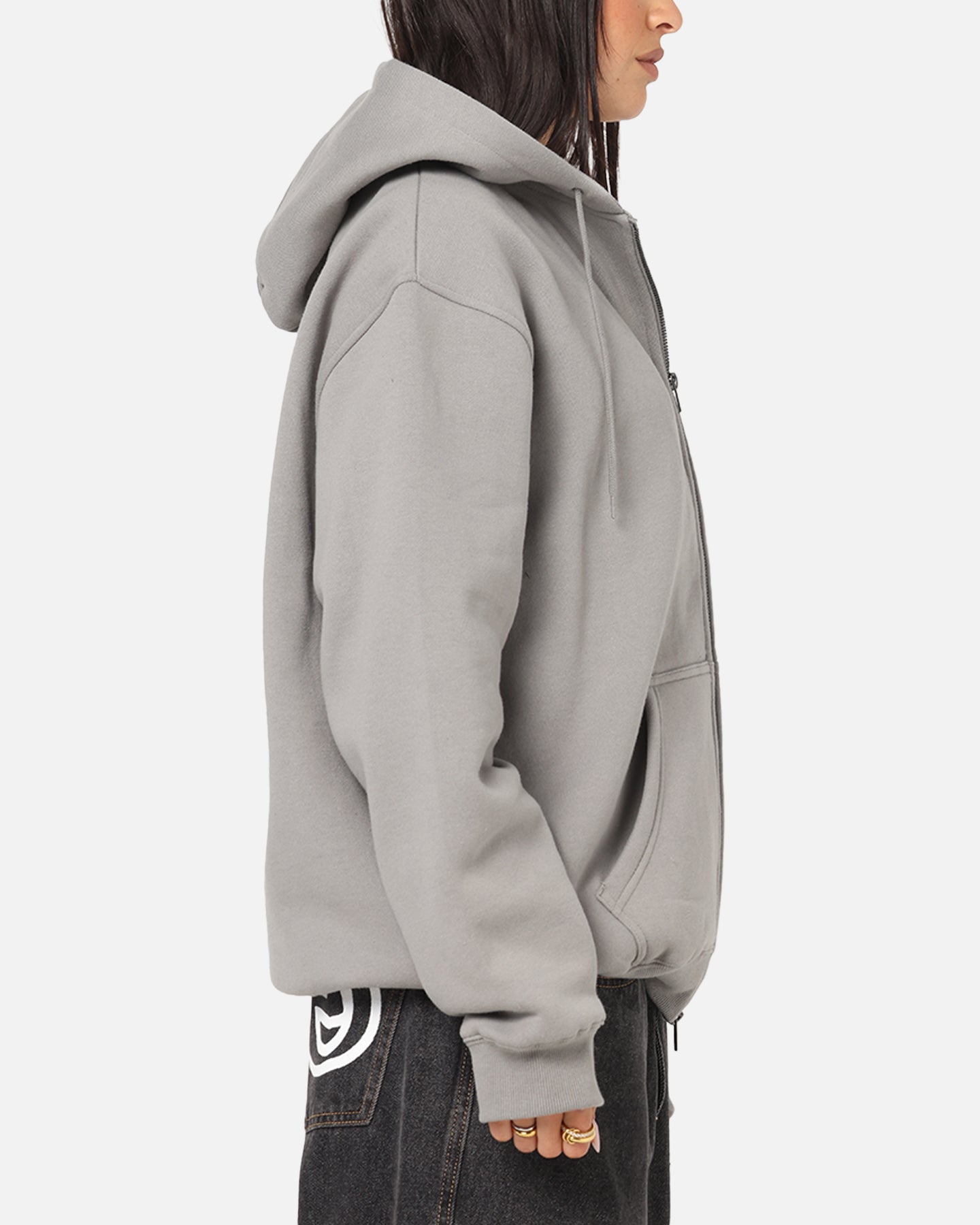 S Double Cities Zip Through Hoodie Stone | Culture Kings