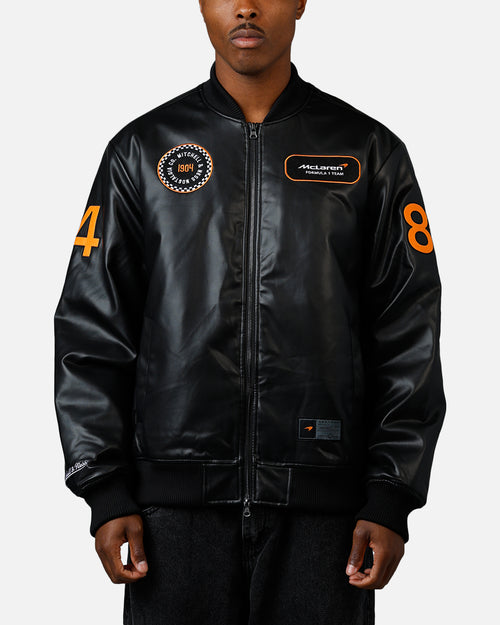 Mitchell & Ness X McLaren X Culture Kings Bomber Jacket Black