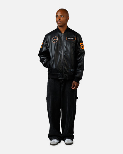 Mitchell & Ness X McLaren X Culture Kings Bomber Jacket Black