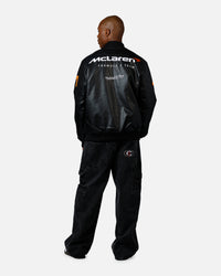Mitchell & Ness X McLaren X Culture Kings Bomber Jacket Black