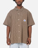 X-Large Liam Button Up Shirt Brown