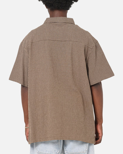 X-Large Liam Button Up Shirt Brown