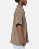 X-Large Liam Button Up Shirt Brown