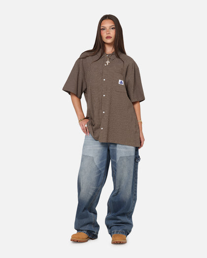X-Large Liam Button Up Shirt Brown