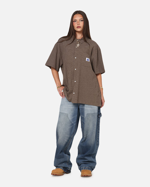 X-Large Liam Button Up Shirt Brown