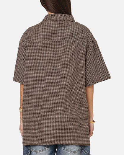 X-Large Liam Button Up Shirt Brown