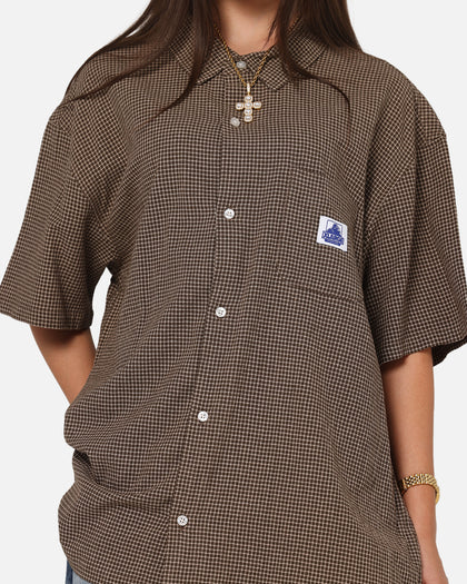 X-Large Liam Button Up Shirt Brown