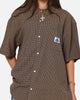 X-Large Liam Button Up Shirt Brown