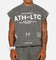 Saint Morta Athletc Cut Off Sweat T-Shirt Washed Charcoal