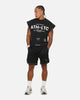 Saint Morta Athletc Cut Off Sweat T-Shirt Washed Black