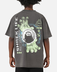 73Studio X Shrek Rave Heavy T-Shirt Black Wash
