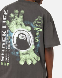 73Studio X Shrek Rave Heavy T-Shirt Black Wash