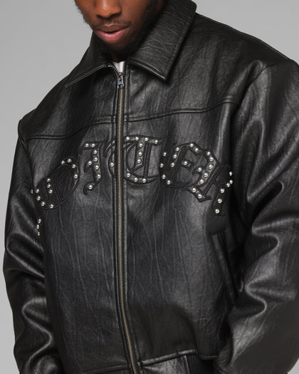 Loiter Imperial Vegan Leather Jacket Black