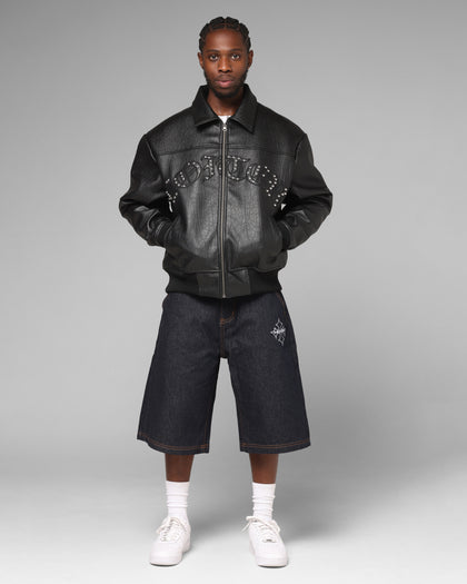 Loiter Imperial Vegan Leather Jacket Black