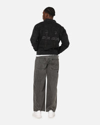 Saint Morta Daggers Cutoff Denim Jacket Vintage Black