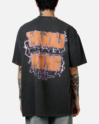 73Studio X Naruto Six Paths Of Pain Heavyweight T-Shirt Black Wash