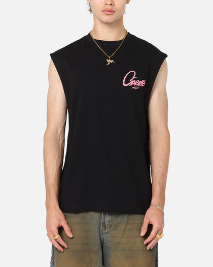 Carre Graffiti Muscle T-Shirt Black/Pink