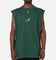 Carre Panelled Muscle T-Shirt Green