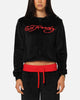 Ed Hardy Women's Cropped Hoodie Black/Red