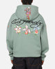 Ed Hardy Floral Zip Hoodie Sage