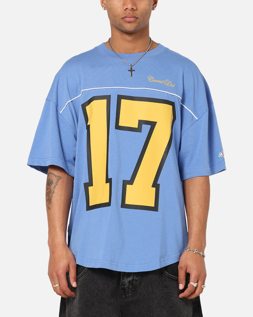 Carre Hitta Grid Iron T-Shirt Blue/Yellow