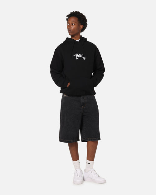 S Double Small Stock Hoodie Black