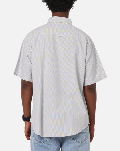 S Double Stripe Button UP Shirt Striped