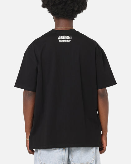 S Double Small Stock T-Shirt Black