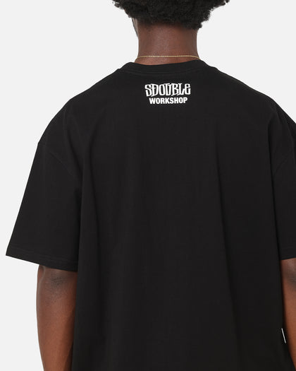 S Double Small Stock T-Shirt Black