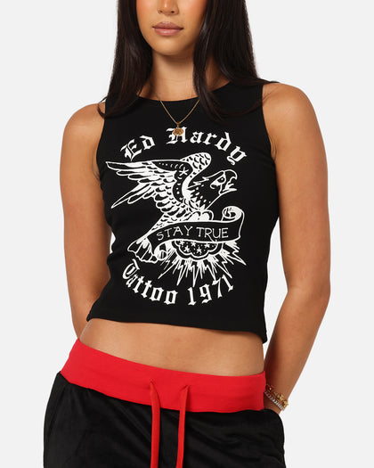 Ed Hardy Women's Stay True Tank Black