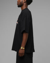 Loiter Hybrid Premium T-Shirt Black/Leopard