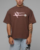 Loiter Hybrid Premium T-Shirt Brown