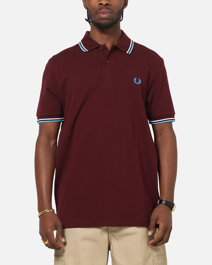 Fred Perry Twin Tipped Polo Shirt Oxblood