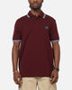 Fred Perry Twin Tipped Polo Shirt Oxblood