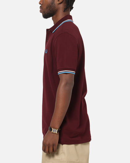 Fred Perry Twin Tipped Polo Shirt Oxblood