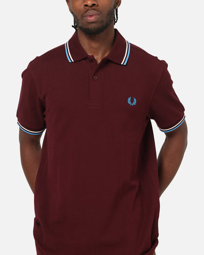 Fred Perry Twin Tipped Polo Shirt Oxblood