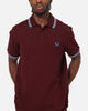 Fred Perry Twin Tipped Polo Shirt Oxblood