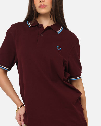 Fred Perry Twin Tipped Polo Shirt Oxblood
