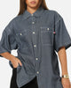 S Double Union Work Button Up Shirt Stripe