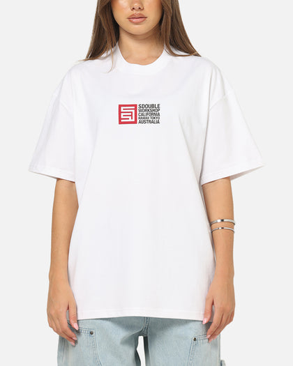 S Double Flags T-Shirt White