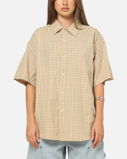 S Double Hill Button Up Shirt Putty