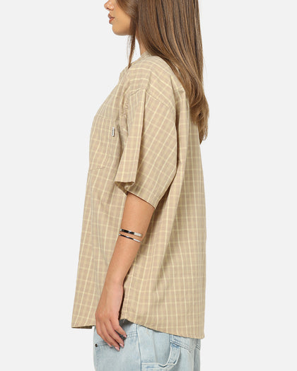 S Double Hill Button Up Shirt Putty