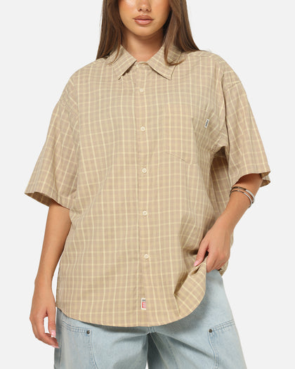S Double Hill Button Up Shirt Putty