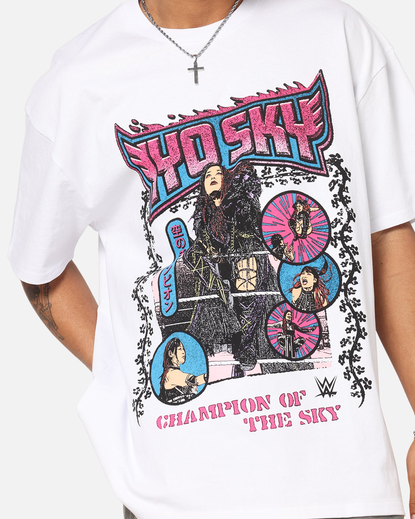 Culture Kings X WWE Iyo Sky Heavy T-Shirt White